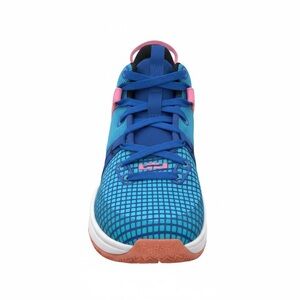 Kids LeBron Nike witness 7 Blue and Pink basketball Shoes